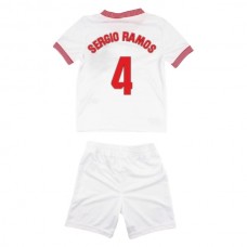 Sevilla FC Børn Sergio Ramos 4 Hjemmebanetrøje 2023-24 Fodboldsæt
