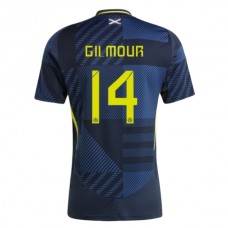 Skotland EM 2024 Gilmour 14 Hjemmebanetrøje Fodboldsæt