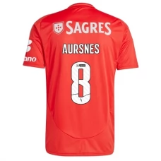 SL Benfica Aursnes 8 Hjemmebanetrøje 2024-25 Fodboldsæt