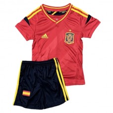 Spanien Børn Hjemmebanetrøje Retro 2012 Fodboldsæt