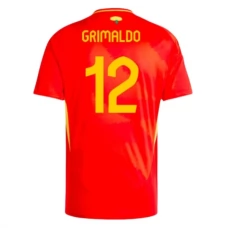 Spanien EM 2024 Grimaldo 12 Hjemmebanetrøje Fodboldsæt