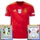 Spanien EM 2024 Hjemmebanetrøje Fodboldsæt Patches