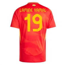 Spanien EM 2024 Lamine Yamal 19 Hjemmebanetrøje Fodboldsæt