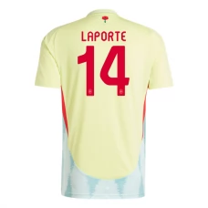 Spanien EM 2024 Laporte 14 Udebanetrøje Fodboldsæt