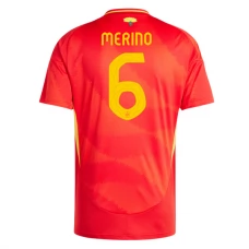 Spanien EM 2024 Merino 6 Hjemmebanetrøje Fodboldsæt
