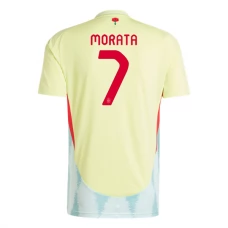 Spanien EM 2024 Morata 7 Udebanetrøje Fodboldsæt