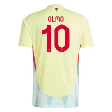 Spanien EM 2024 Olmo 10 Udebanetrøje Fodboldsæt