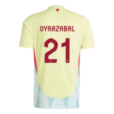 Spanien EM 2024 Oyarzabal 21 Udebanetrøje Fodboldsæt