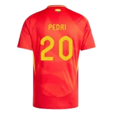 Spanien EM 2024 Pedri 20 Hjemmebanetrøje Fodboldsæt