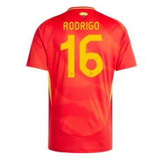 Spanien EM 2024 Rodrigo 16 Hjemmebanetrøje Fodboldsæt