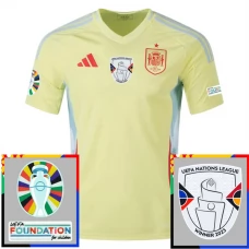 Spanien EM 2024 Udebanetrøje Fodboldsæt Patches