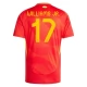 Spanien EM 2024 Williams Jr. 17 Hjemmebanetrøje Fodboldsæt