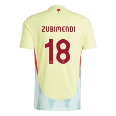 Spanien EM 2024 Zubimendi 18 Udebanetrøje Fodboldsæt