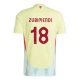Spanien EM 2024 Zubimendi 18 Udebanetrøje Fodboldsæt