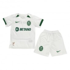 Sporting Lissabon Børn Udebanetrøje 2024-25 Fodboldsæt