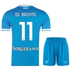 SSC Napoli Børn De Bruyne 11 Hjemmebanetrøje 2025-26 Fodboldsæt