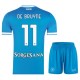 SSC Napoli Børn De Bruyne 11 Hjemmebanetrøje 2025-26 Fodboldsæt