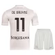 SSC Napoli Børn De Bruyne 11 Udebanetrøje 2025-26 Fodboldsæt