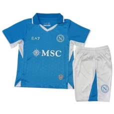SSC Napoli Børn Hjemmebanetrøje 2024-25 Fodboldsæt
