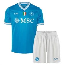SSC Napoli Børn Hjemmebanetrøje 2025-26 Fodboldsæt