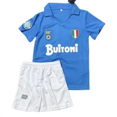 SSC Napoli Børn Hjemmebanetrøje Retro 1987-88 Fodboldsæt