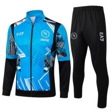 SSC Napoli Børn Træningsjakke Sæt 2024-25 - Blå
