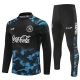 SSC Napoli Børn Træningssæt 2024-25 - 1-4 Zip Sort