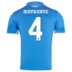 SSC Napoli Buongiorno 4 Hjemmebanetrøje 2024-25 Fodboldsæt
