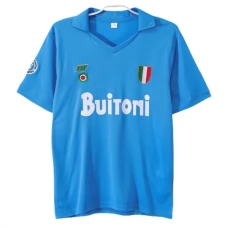 SSC Napoli Hjemmebanetrøje Retro 1987-88 Fodboldsæt