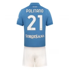 SSC Napoli Politano 21 Hjemmebanetrøje 2026-27 Børn