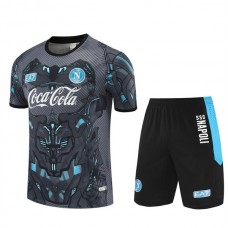 SSC Napoli Trænings T-shirt Sæt Børn 2025-26 - Shorts Grå