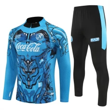 SSC Napoli Træningssæt Børn 2025-26 - 1-4 Zip Blå