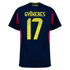 Sverige Gyökeres 17 Udebanetrøje 2024 Fodboldsæt