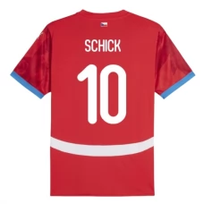 Tjekkiet EM 2024 Schick 10 Hjemmebanetrøje Fodboldsæt
