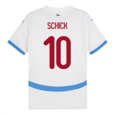 Tjekkiet EM 2024 Schick 10 Udebanetrøje Fodboldsæt