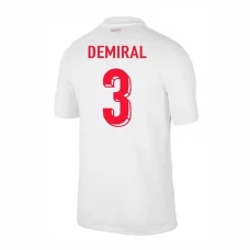 Tyrkiet EM 2024 Demiral 3 Hjemmebanetrøje Fodboldsæt