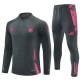 Tyskland Børn Træningssæt 2024-25 - 1-4 Zip Grå Pink