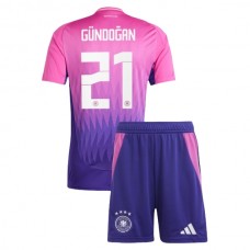 Tyskland EM 2024 Børn Gündoğan 21 Udebanetrøje Fodboldsæt