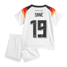 Tyskland EM 2024 Børn Sané 19 Hjemmebanetrøje Fodboldsæt