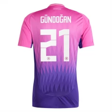 Tyskland EM 2024 Gündoğan 21 Udebanetrøje Fodboldsæt