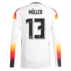 Tyskland EM 2024 Müller 13 Hjemmebanetrøje Langærmet Fodboldsæt