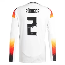 Tyskland EM 2024 Rüdiger 2 Hjemmebanetrøje Langærmet Fodboldsæt