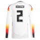 Tyskland EM 2024 Rüdiger 2 Hjemmebanetrøje Langærmet Fodboldsæt