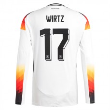 Tyskland EM 2024 Wirtz 17 Hjemmebanetrøje Langærmet Fodboldsæt