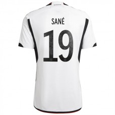 Tyskland Landsholdstrøje 2022 Leroy Sané 19 Hjemmebanetrøje