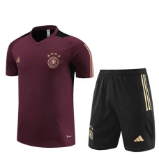 Tyskland Træningstrøje Sæt Børn 2023-24 - Shorts Dark Rød