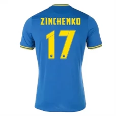 Ukraine EM 2024 Zinchenko 17 Udebanetrøje Fodboldsæt