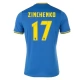 Ukraine EM 2024 Zinchenko 17 Udebanetrøje Fodboldsæt