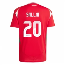 Ungarn EM 2024 Sallai 20 Hjemmebanetrøje Fodboldsæt
