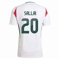 Ungarn EM 2024 Sallai 20 Udebanetrøje Fodboldsæt